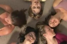 5 girls playing together