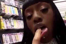 Jada Fire takes dick in a sex shop
