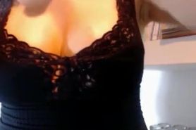 Hot wet big boobs tease