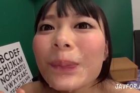 Lovely Japanese Sperm Slut Airi Natsume, Swallowing Few Loads of CUM