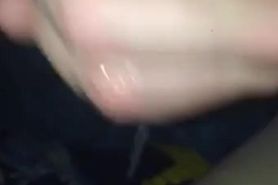 Pissing cum all over my pussy