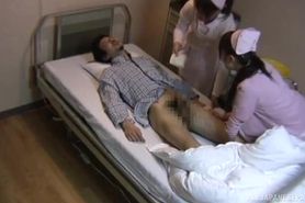 Spy Cam Catches Two Japanese Nurses Pleasuring A Horny Patient Hot Girl Suck