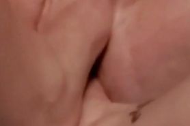 Wife gives footjob part3 the money shot