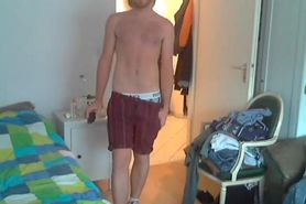 German guy showing ass