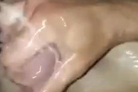Fanny pissing on my dick