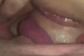 Licking girlfriends clit as she moans with pleasure