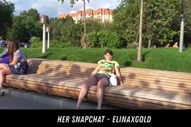 Public Park Upskirt Flash HER SNAPCHAT - ELINAXGOLD