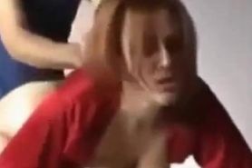 Busty redhead milf likes it hard so she decides to let a guy from www.maturedating.club use her pussy and mouth