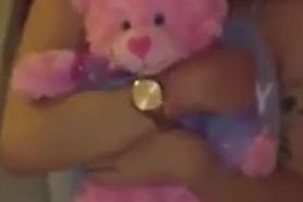 Girl Gets Fucked While Holding Her Teddy Bear