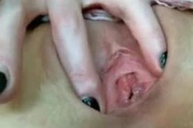 She has her pussy so close to the webcam I could almost smell it