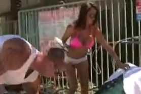 Angel Rain Shy Brunette Girl Picked Up At The Pool