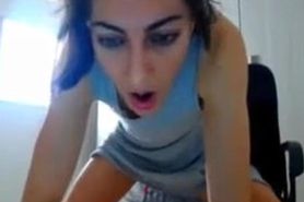 Drooling Girl Has Orgasm On CuteTeenWebcam