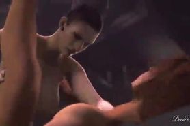 Persistant Evil Control  Futa Excella with huge dick fucks Jill Valentine ruthlessly
