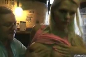 Blonde Beauty Gets Fucked by an Older Dude