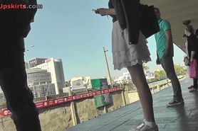 The best upskirts with petite lady caught in public