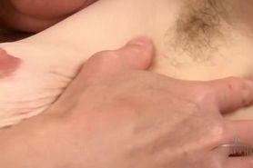Hairy pussy girl Magnolia lustfully strips down to use her vibrator on her pussy to orgasm
