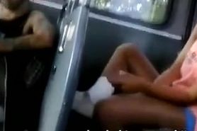 SEXY LEGS ON PUBLIC BUS