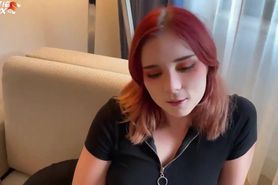 Redhead Rough Fucking And Deep Blowjob - Cum In Mouth