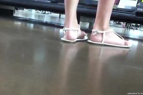 Candid Sexy Teen Feet & Legs at WalMart