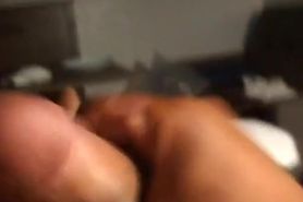 Chubby guy 8 minute jack off with cum