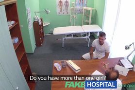FakeHospital Boyfriend fucks his gf while the doctor gives advice