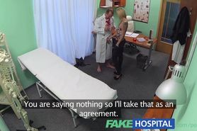 FakeHospital Doctors halloween wardrobe malfunction gets blonde horny