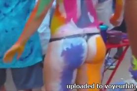 Sexy Naked  Body Paint  Part 1