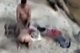 Blowjob and sex got spied at the beach