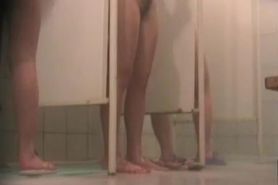 Voyeur cam in shower spies smooth legs and hot nub