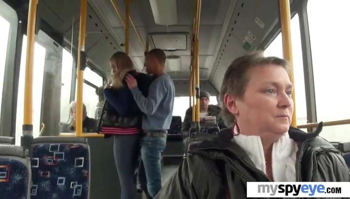 Sex On Public Bus Porn - Horny-ass Russian Couple Putting on a Sex Show in the Public Bus - Lindsey  Olsen - Tnaflix.com