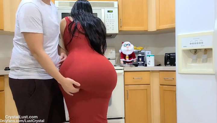 Sexy Kitchen Booty - Big Ass Stepmother Fucks Her Stepson In The Kitchen After Seeing His Big  Boner On Thanksgiving - Tnaflix.com