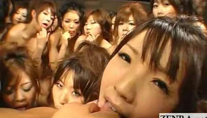 Japanese Group Nudity - Japanese nude POV massive group kiss and licking orgy - Tnaflix.com