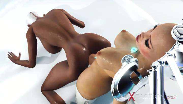 Sci Fi Babes Porn - 3DXPASSION - Sci-fi female android shemale plays with a horny black girl in  a spacecraft - Tnaflix.com