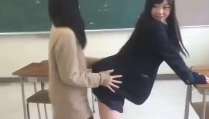 Girl Dry Humps Girl - Japanese girls dry humping with background music - Tnaflix.com