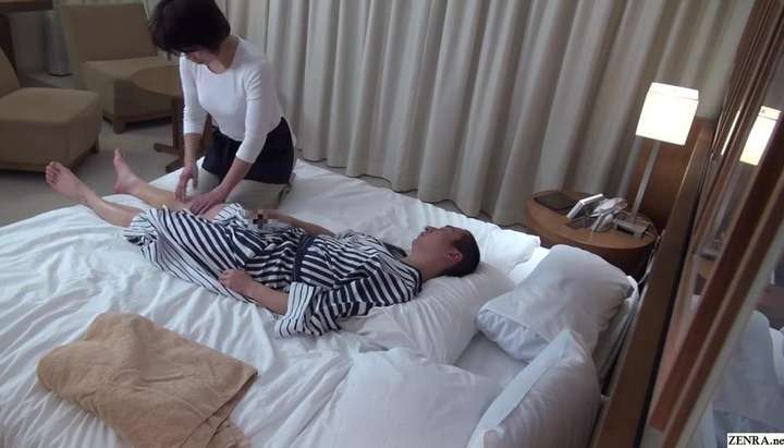 Japanese Massage Masturbation - Japanese Hotel Massage Covert Masturbation Before Therapist Helps Out With  Handjob and More - Tnaflix.com