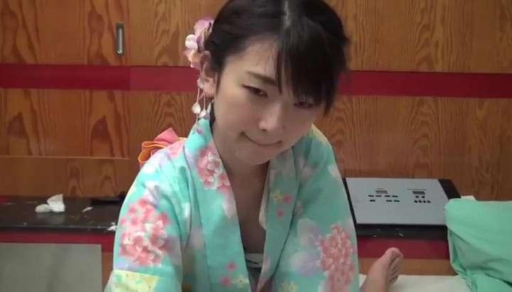 Hot Japanese Teen In Kimono Gets Her Tight Pussy A Creampie Load -  Tnaflix.com
