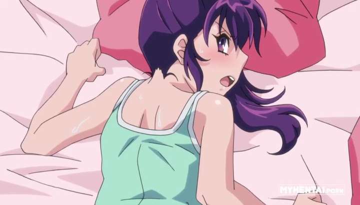Cute hentai beauty with purple hair enjoys sex (uncensored) - Tnaflix.com