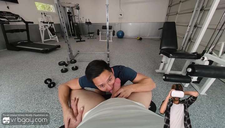 Gym Reality Porn - VRB Gay Bareback sex fantasy in the gym with muscle asian Jkab Dale VR Porn  - Tnaflix.com