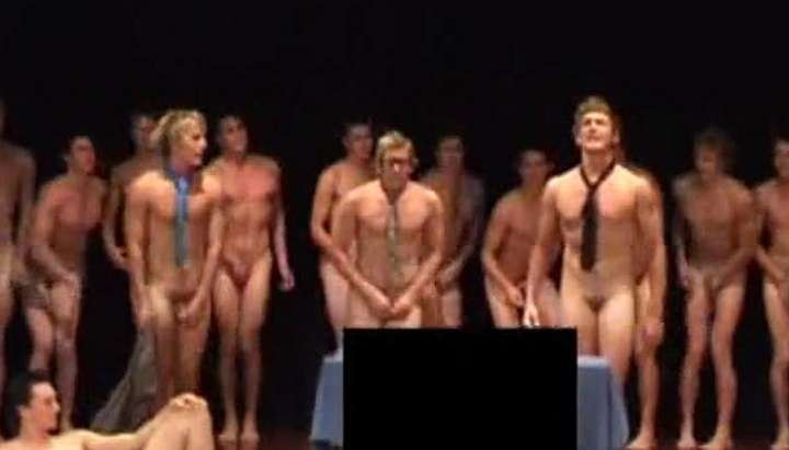 Naked college guys on stage - Tnaflix.com