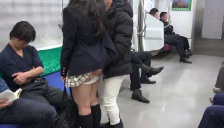 Gang Bang Subway - Japanese Subway Gangbang With Student Girl - Tnaflix.com