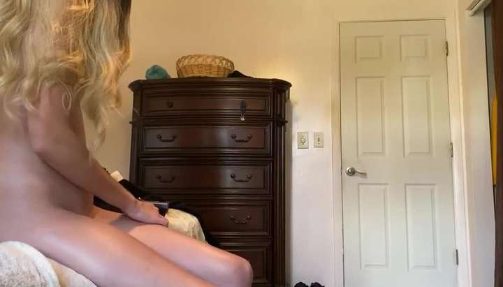 Blonde teen caught naked on hidden camera! - Tnaflix.com