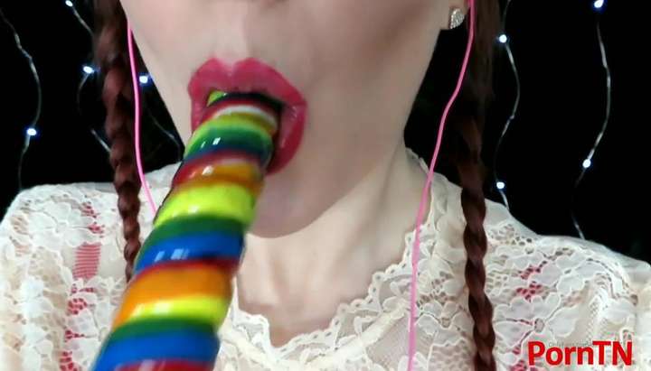 Lollipop Sucking Porn - ASMR - Unicorn Lollipop - Tnaflix.com