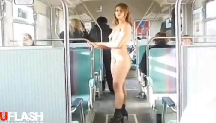 Naked Girls On Bus - Daring Teen Butt Naked In Public Bus - Tnaflix.com
