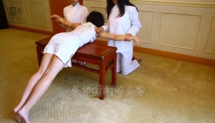 Chinese Girl Spanked with Traditional Paddle - Tnaflix.com