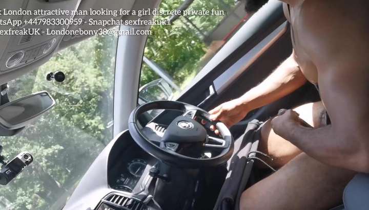 Black man stroking dick while driving London cum porn for women UK moaning orgasm TNAFlix Porn Videos picture image