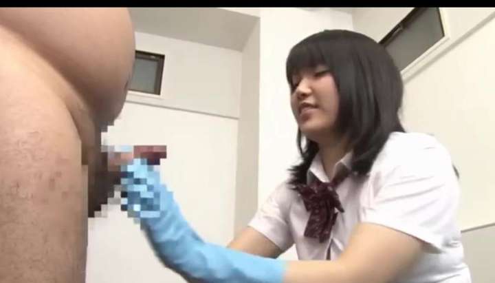 Japanese Gloves Porn - School girl gloves handjob - Tnaflix.com