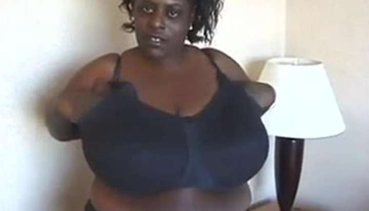Black Huge Monster Sized Boobs - Fat Black Chick Strips And Reveals Her Gigantic Saggy Boobs Porn Video -  Tnaflix.com