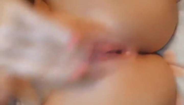 British teen slut masturbating fingering tight pink creamy pussy Porn Video  - Tnaflix.com
