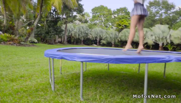 720px x 411px - Perv watching teen bouncing on trampoline (Ivy Rose) - Tnaflix.com