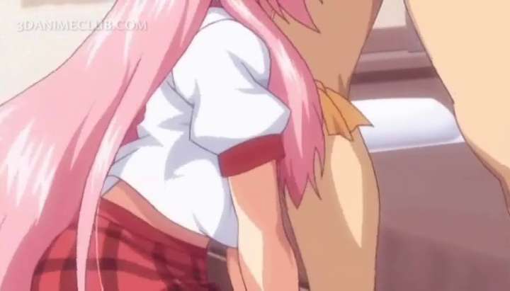 Petite Animated Porn - Petite anime schoolgirl blowing large cock in close-up - Tnaflix.com